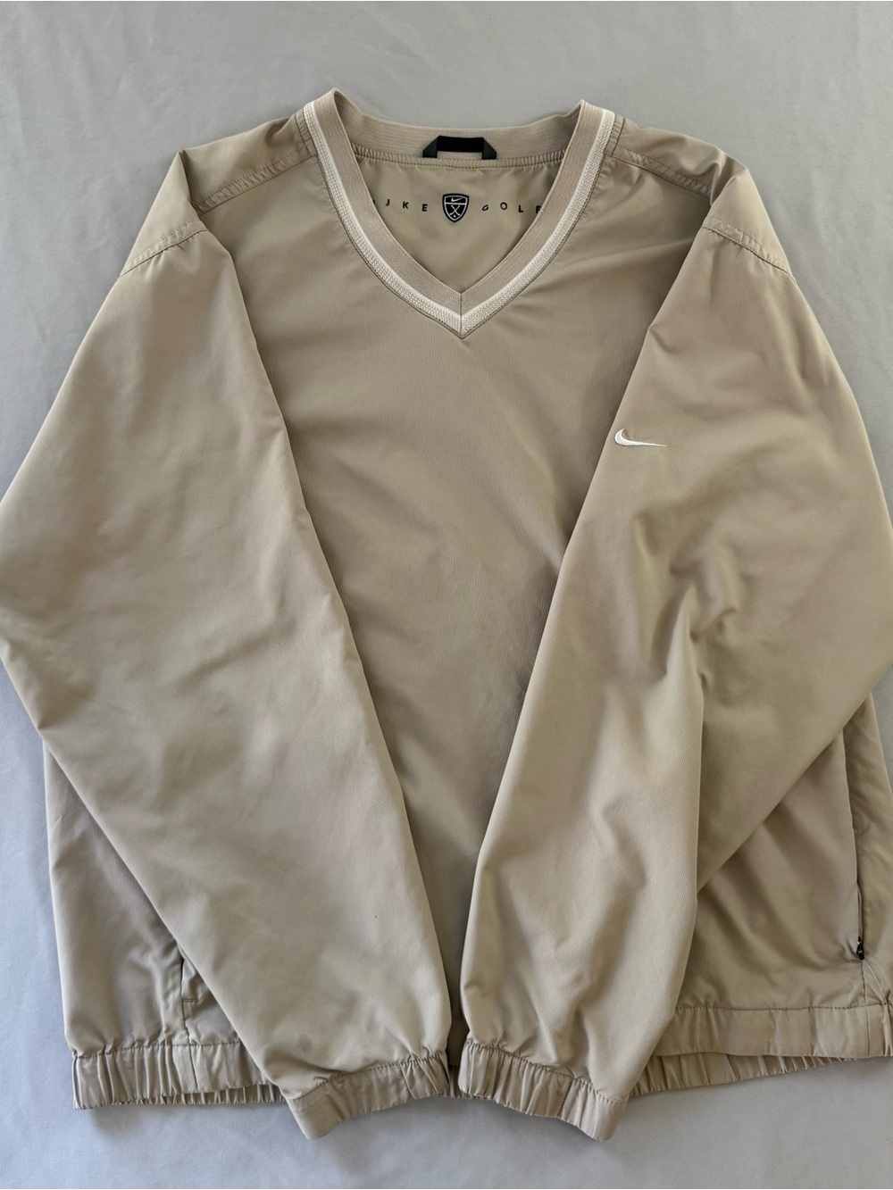 Nike Men’s Windbreaker Pullover Jacket - Khaki/Tan